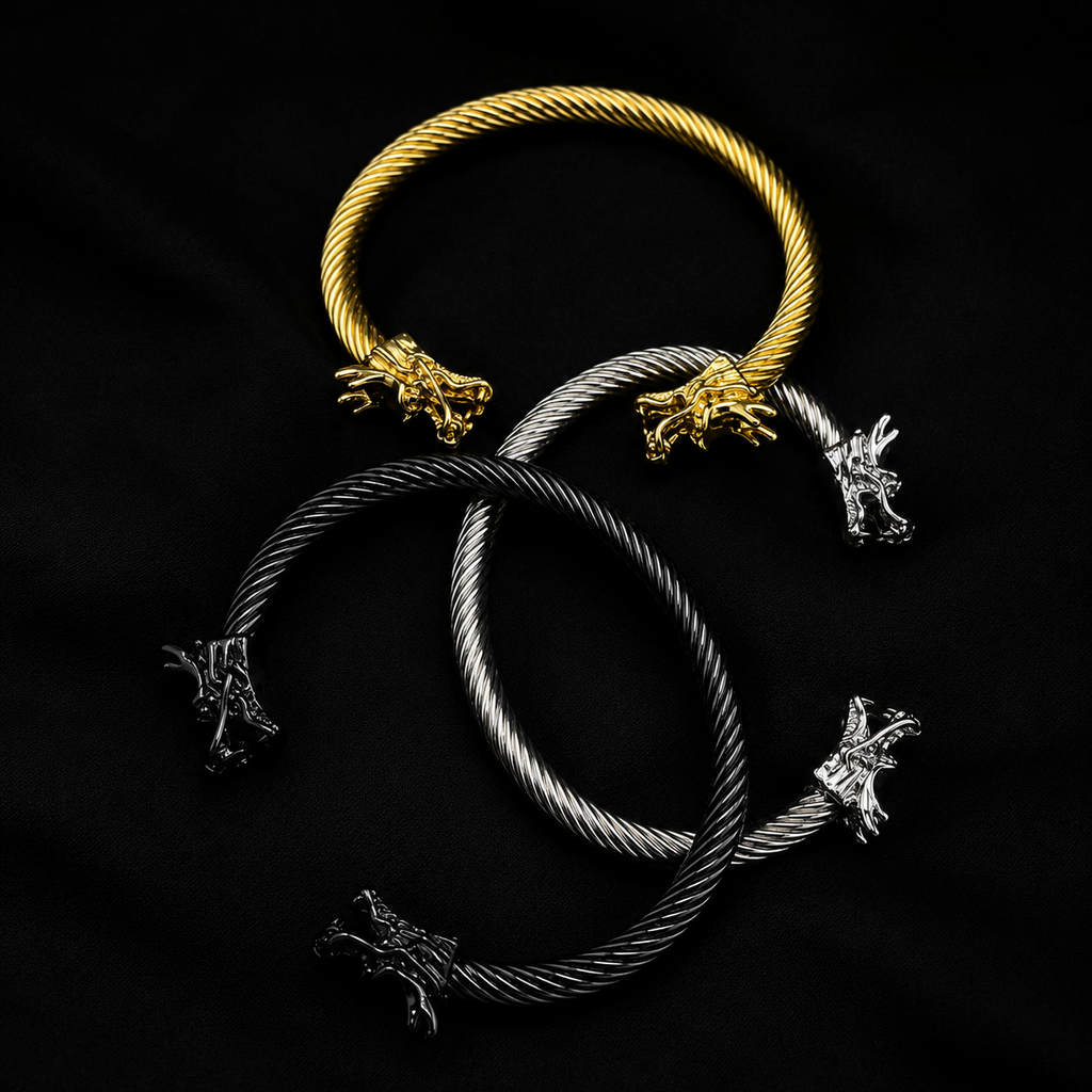 Alpha Dragon Steel Bracelet